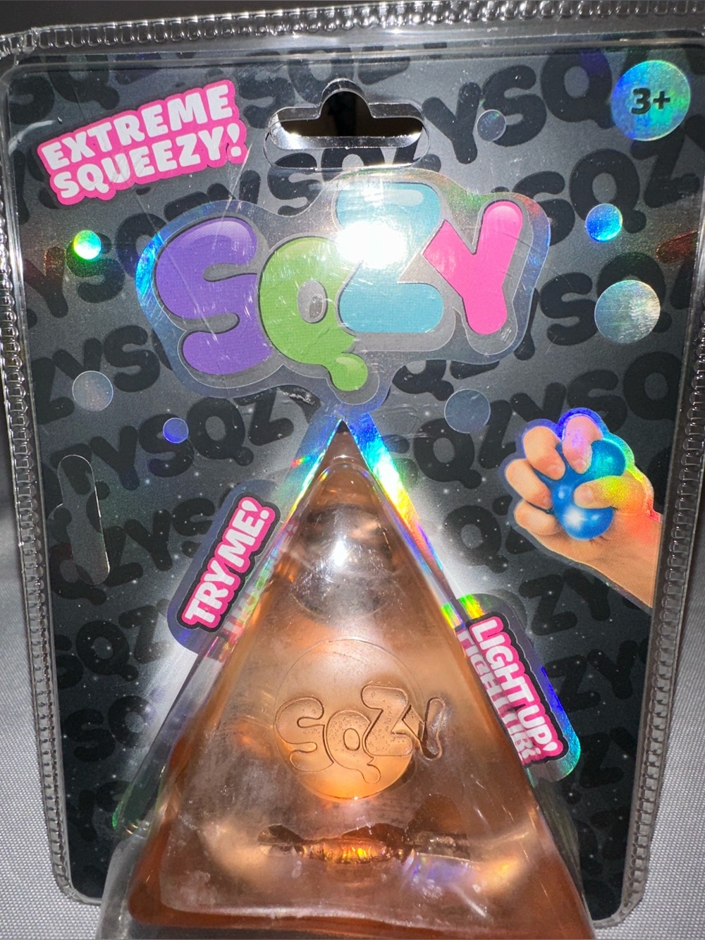 Sunny Days SQZY Squishy Light Up Triangle